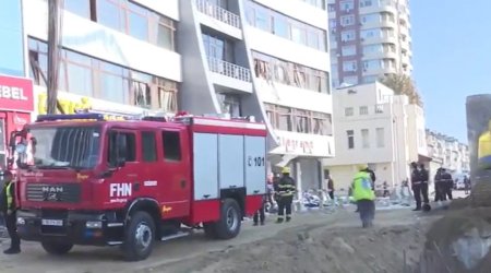 SON DƏQİQƏ! Bakıda ofis binasında partlayış: 7 nəfər xəsarət aldı - VİDEO