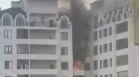 Bakıda çoxmərtəbəli binada YANĞIN – VİDEO/YENİLƏNİB