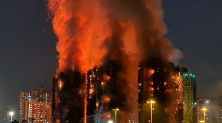 Yaşayış kompleksində yanğın oldu, ölənlər var - FOTO/VİDEO