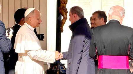 Ceyhun Bayramov Roma Papası ilə görüşüb - FOTO
