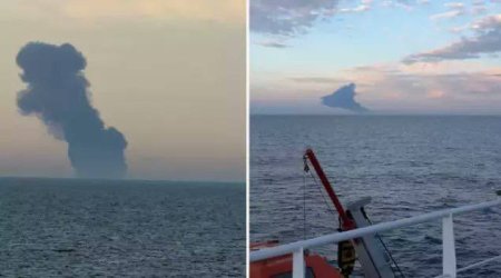 Bosfor boğazında neft tankeri PARTLADI