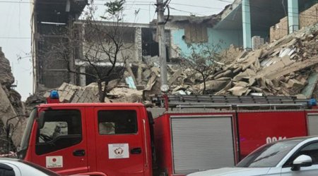 İrəvanda bina çökdü: Yaralı var – VİDEO