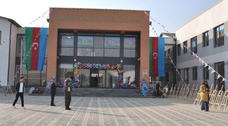 Horovlu kənd tam orta məktəbi fəaliyyətə başladı - FOTO