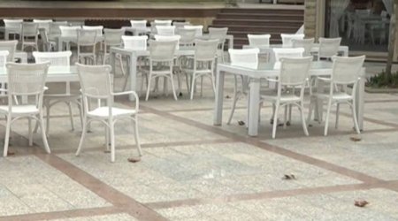Restoran "Ukrayna dairəsi"ndəki parkın bir hissəsini terras kimi zəbt edib - İDDİA/VİDEO