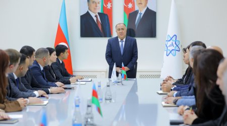 Yeni nazir kollektivə təqdim olundu - FOTOLAR