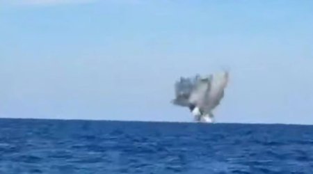 Rumıniya hərbçiləri Qara dənizdə suüstü PUA zərərsizləşdiriblər - VİDEO