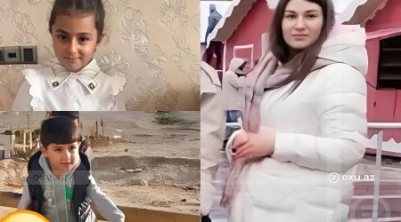 Lökbatandakı yanğında həlak olan ana və övladlarının FOTOLARI