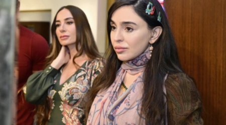 Leyla və Arzu Əliyevalar qızları ilə - FOTO