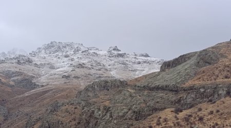 Batabata və Parağaçaya qar yağıb - FOTO