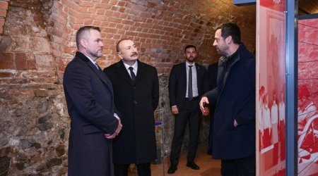 Azərbaycan və Slovakiya prezidentləri Bratislavada Devin qəsrində olublar - FOTO