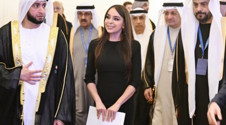 Leyla Əliyeva Bakıda keçirilən beynəlxalq konfransda iştirak etdi - FOTO