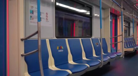 Bakı metrosunda daha bir yeni nəsil qatar istismara VERİLDİ - VİDEO