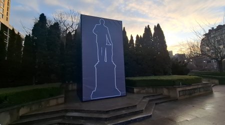 Kiyevdə Azərbaycana aid heykəllər Rusiya hücumlarından belə mühafizə olunur – FOTO/VİDEO