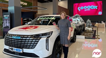 “Nar”ın “Çoox Şanslı” lotereyasında 7-ci avtomobil uduldu