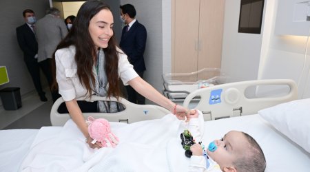 Leyla Əliyeva "Liv Bona Dea" Hospitalındakı açılışdan paylaşım etdi - VİDEO