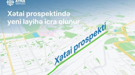 Bakının Xətai prospektində hərəkət təkmilləşdirilir