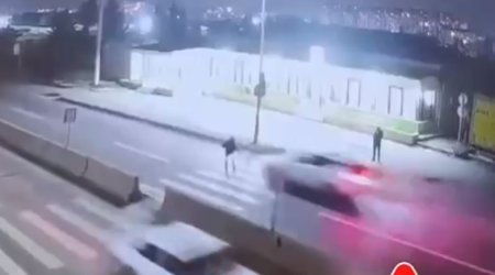 Piyada keçidindəki ağır qəzanın ANBAAN VİDEOSU