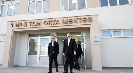 Kərkicahanda tam orta məktəbin binası istifadəyə verildi - FOTO