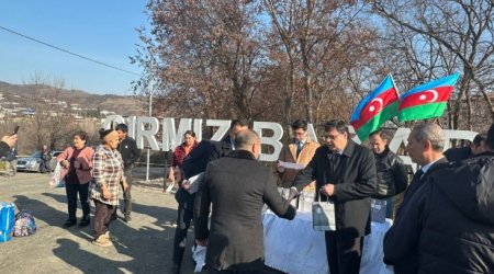 Növbəti köç karvanı Qırmızı Bazar qəsəbəsinə çatdı – FOTO/VİDEO