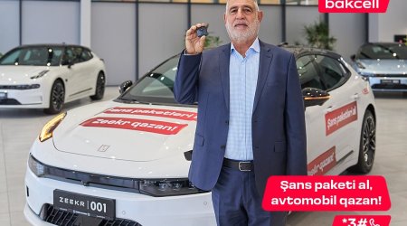 Bakcell lotereyasında 12-ci avtomobil uduldu!