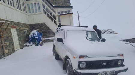 Şimal bölgəsinə yenidən qar yağdı - FOTO/VİDEO