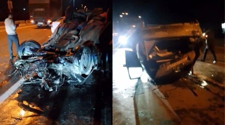 Bakı-Sumqayıt yolundakı QƏZANIN təfərrüatı &ndash; VİDEO