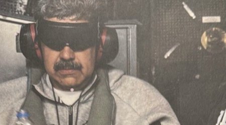 Tramp Maduronun əli və gözləri bağlı FOTOSUNU yaydı