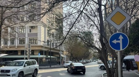 Biləcəridə iki küçənin kəsişməsində yol hərəkəti yenidən təşkil olunub - FOTO
