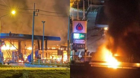 Bu ölkədə 11 yanacaqdoldurma məntəqəsi partladıldı