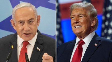 Tehranda mitinq zamanı Tramp və Netanyahunun fotoları yandırılır - VİDEO