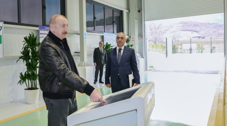 Prezident Ağdərədə Su Elektrik Stansiyasının açılışında &ndash; FOTO/VİDEO
