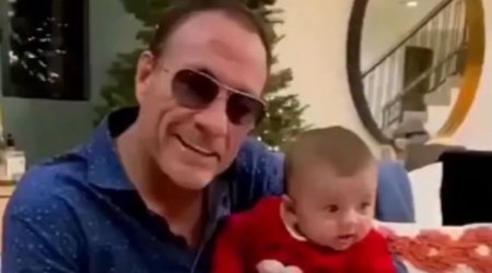 Van Damm azərbaycanlı nəvəsi ilə - VİDEO