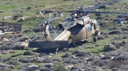 İsraildə hərbi helikopter yerə çırpıldı &ndash; ANBAAN VİDEO