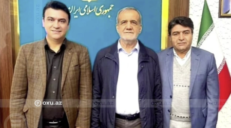 Azərbaycana qayıtmaq üçün Pezeşkianla olan bu FOTOLARI göstəribmiş