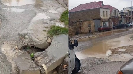 Qobu sakinlərinin yol problemi: "KÜÇƏLƏR KEÇİLMƏZ VƏZİYYƏTDƏDİR" &ndash; VİDEO