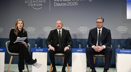 İlham Əliyev Davosda panel iclasında İŞTİRAK EDİB - FOTO