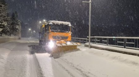 Şuşa şəhərinin küçələri qardan belə təmizlənir &ndash; FOTO