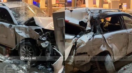 Bakı-Şamaxı yolunda yük maşını avtomobillərə çırpıldı &ndash; VİDEO