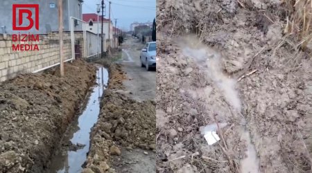 Masazırda içməli su aylardır küçələrə AXIR - Su Ehtiyatları Agentliyi problemi niyə HƏLL etmir? &ndash; VİDEO