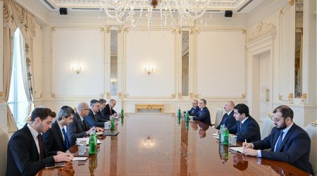 İsrailin xarici işlər naziri İlham Əliyevin QƏBULUNDA - FOTO