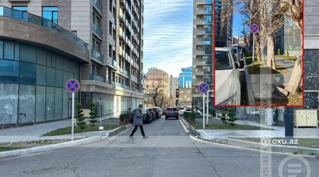 Bakının mərkəzində sürücüləri çaşdıran yol nişanı ilə bağlı TƏDBİR GÖRÜLDÜ – FOTO/VİDEO