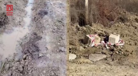 Masazırda partlamış su borusu təmir edildi - Amma keyfiyyətli iş sual altındadır... &ndash; VİDEO