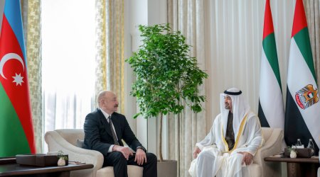 İlham Əliyevin Əbu-Dabidə BƏƏ Prezidenti ilə görüşü olub - FOTO