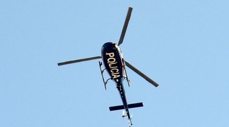 ABŞ-da polis helikopteri qəzaya uğradı - VİDEO