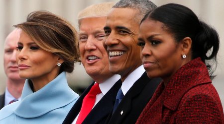 Tramp Barak Obama ilə həyat yoldaşını qorillaya &ldquo;çevirdi&rdquo; &ndash; VİDEO