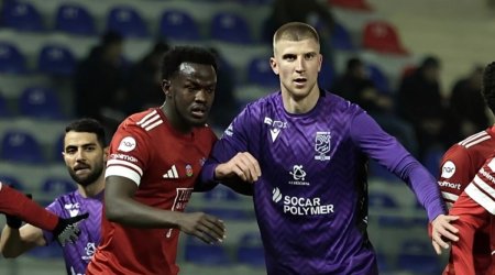 "Sumqayıt" - "Zirə" görüşündə qapılara 5 qol vuruldu - VİDEO