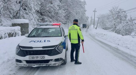 DYP-dən ÇAĞIRIŞ: &ldquo;Yolların sürüşkən olacağını nəzərə alaraq...&rdquo;