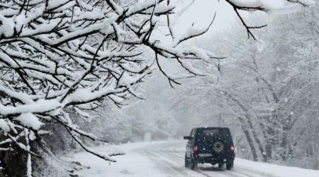 Sürücülərə XƏBƏRDARLIQ - Ağsu aşırımında yollar buz bağlayıb - FOTO