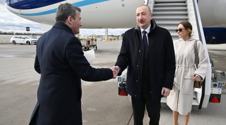 Prezident və birinci xanım Almaniyada səfərdədir &ndash; FOTO/VİDEO
