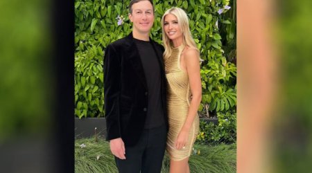 Trampın qızı mini-libasda həyat yoldaşı ilə görüntüləndi